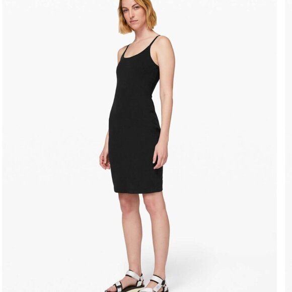 Lululemon Inner Glow Dress Black Size 6 - Picture 2 of 7